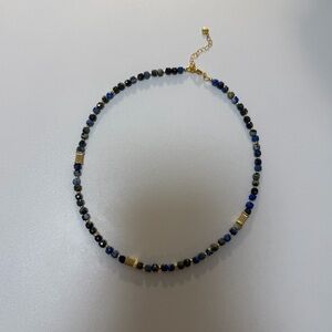 659 Aquamarine Stone Necklace Quartz Pendant